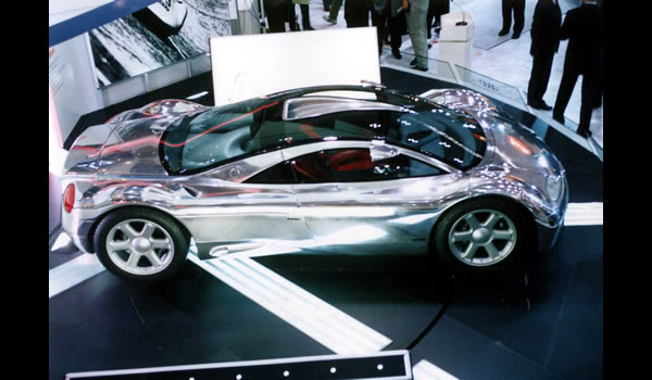 AUDI AVUS Quattro W12 aluminum concept car 1991 upside view
